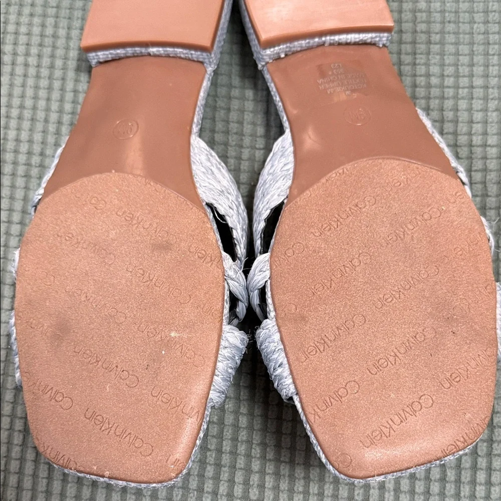 Calvin Klein Women's Light Blue Sandals Size 9 New